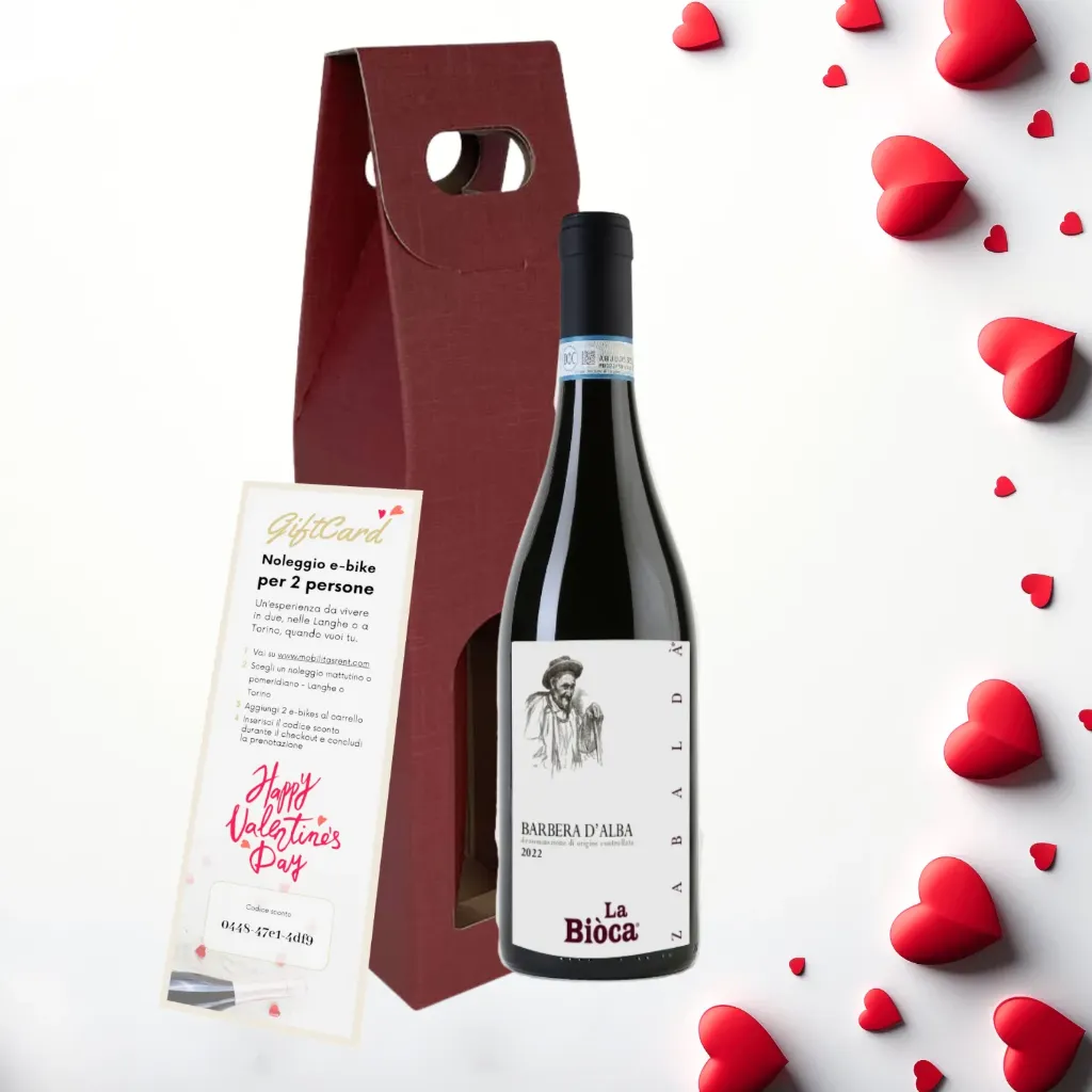 [Giftbox_barbera_sanvalentino] Barbera & E-bike Experience per 2